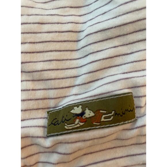 Babymini Par Catimini Quilted Overalls Baby 18m Unisex Strip One Piece Romper - Picture 7 of 9